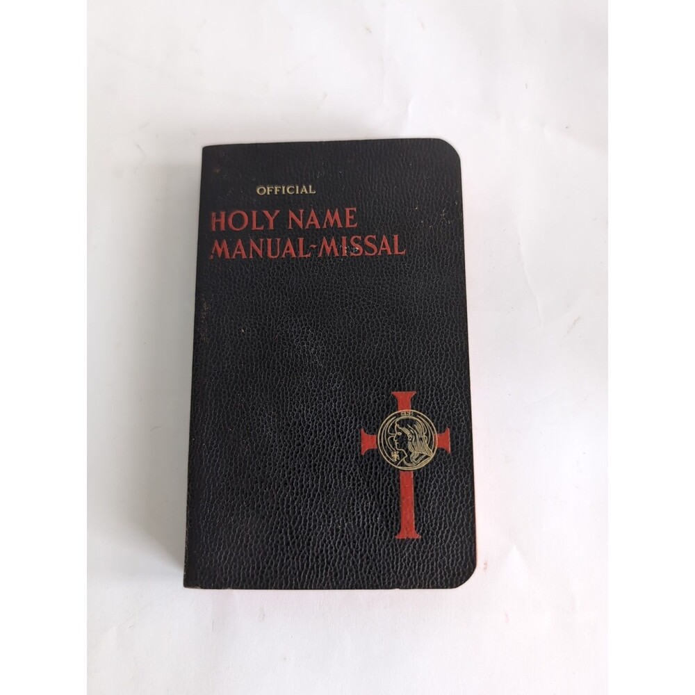 Vtg Official HOLY NAME MANUAL - MISSAL ~ Father Stedman ~ 1956 SC